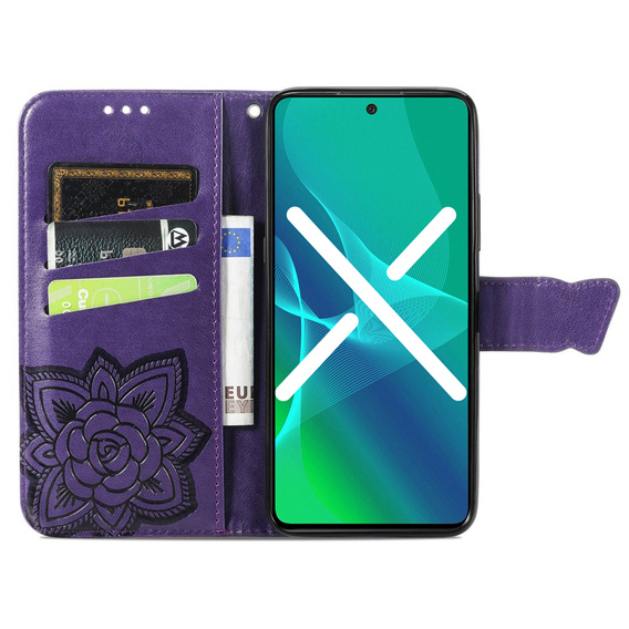 Flip case for Samsung Galaxy A53 5G, Butterfly, purple