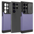 Case for Samsung Galaxy S24 Ultra, ERBORD MagProtect Slide Camera, purple