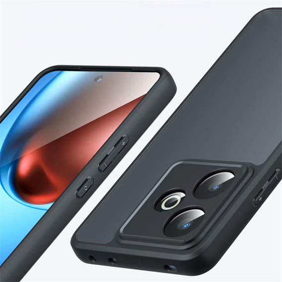 Case for Realme GT 7 / 7T, Fusion Hybrid, transparent / black