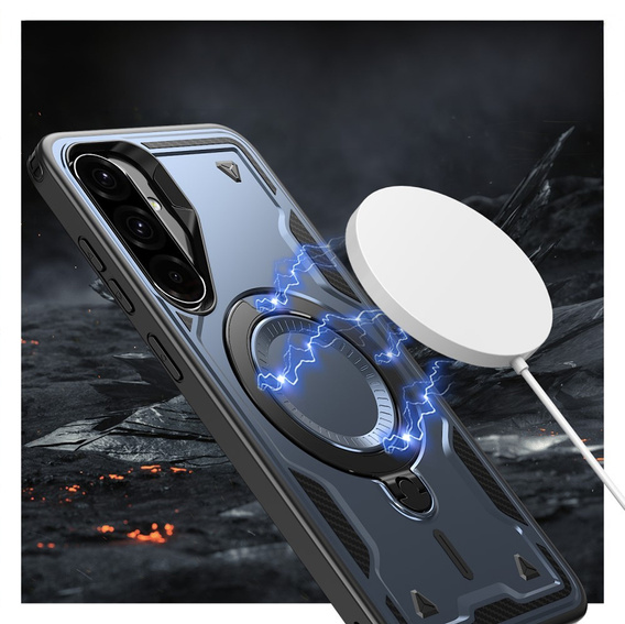 Case for Samsung Galaxy A56, Military MagSafe, blue