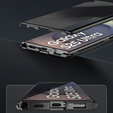 Case for Samsung Galaxy S25 Ultra, Privacy Dual Glass, black