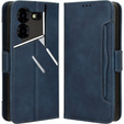 Flip case for Tecno Pova 5 Pro 4G, Card Slot, blue