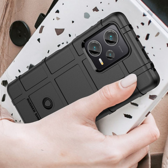 Case for Xiaomi Redmi Note 12 Pro+ 5G, Rugged Shield, black