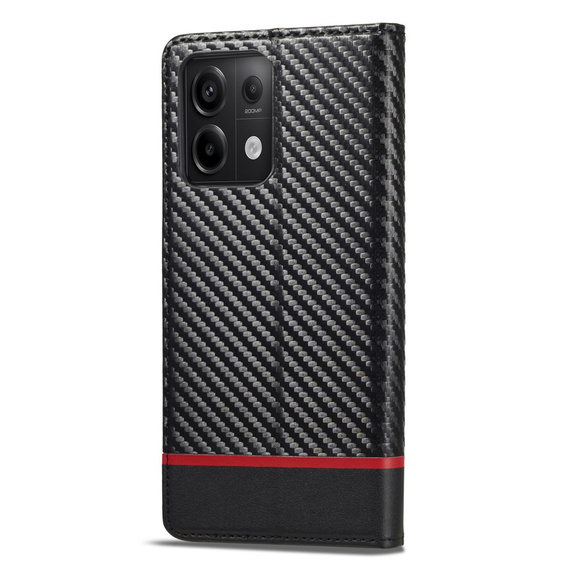 Flap case for Xiaomi Redmi Note 13 Pro 5G, Carbon LC.IMEEKE, black