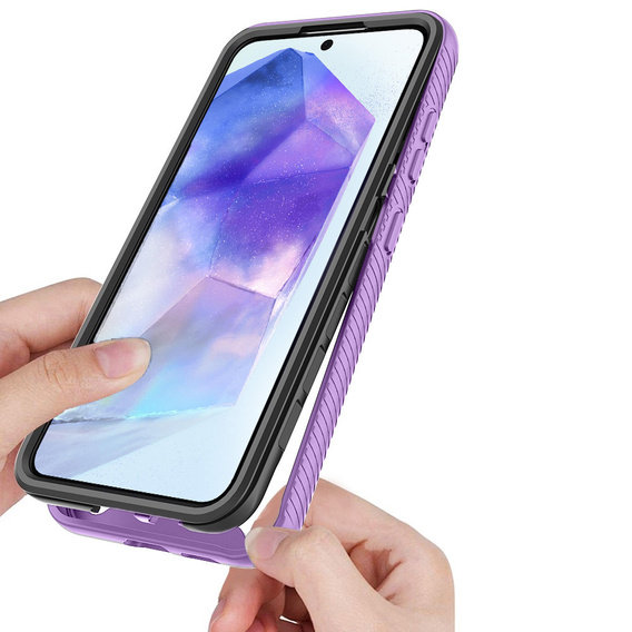 Case for Samsung Galaxy A55 5G, Shockproof, with film, purple