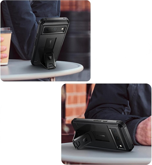 Armored case for Google Pixel 8, Dexnor Full Body (Two Frames), black