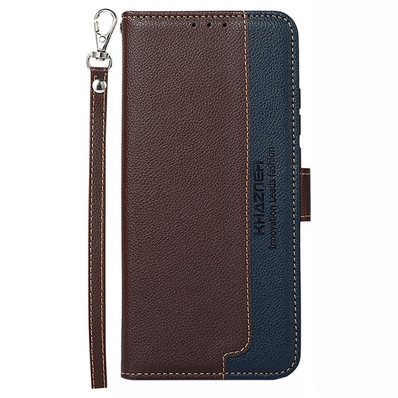 Flip case for Samsung Galaxy S22+ Plus 5G, KHAZNEH RFID, blue