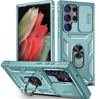 Case for Samsung Galaxy S23 Ultra, CamShield Slide, green