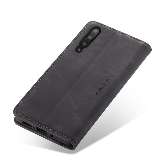 CASEME case for Samsung Galaxy A50, Leather Wallet Case, black