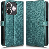 Flip case for Oppo A5 Pro 5G, Wallet Rhombus, green