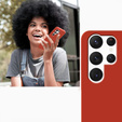 Case for Samsung Galaxy S22 Ultra 5G, Silicone Lite, red