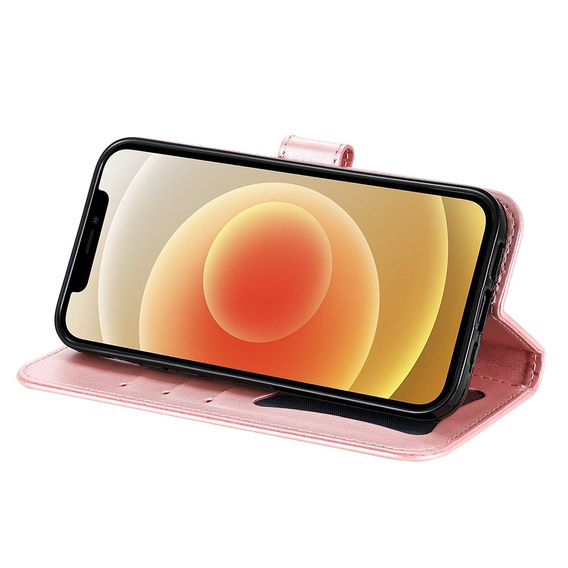Flip case for Oppo Reno5 Z / A94 / A95 5G, Mandala, pink rose gold