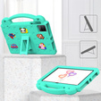 Children's case for T Tablet 5G, Cute Patterns, with stand, green