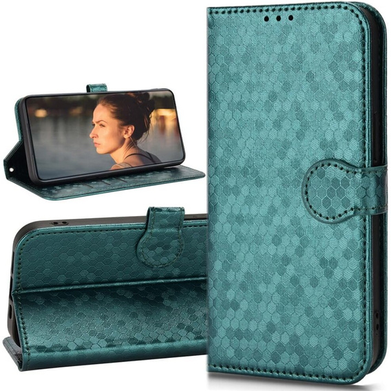 Flip case for Oppo Reno 11F 5G, Wallet Rhombus, green