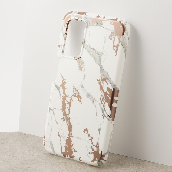 Case for Samsung Galaxy A14 4G/5G, Suritch Full Body Marble, white