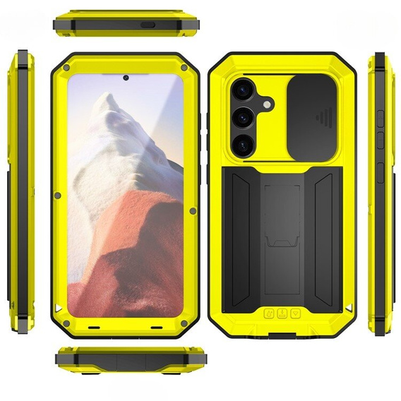 Armored case for Samsung Galaxy S24, R-JUST, silver