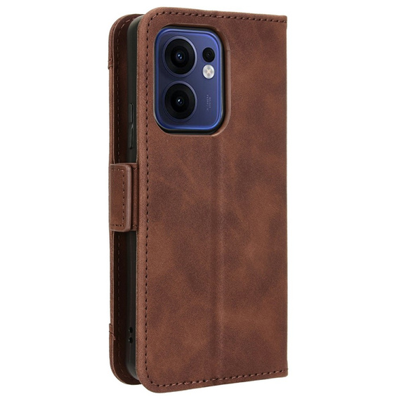 Flip case for Oppo Reno 13F / Oppo Reno 13FS, Card Slot, brown