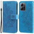 Flip case for Xiaomi Redmi Note 12 4G, Mandala Flower, blue