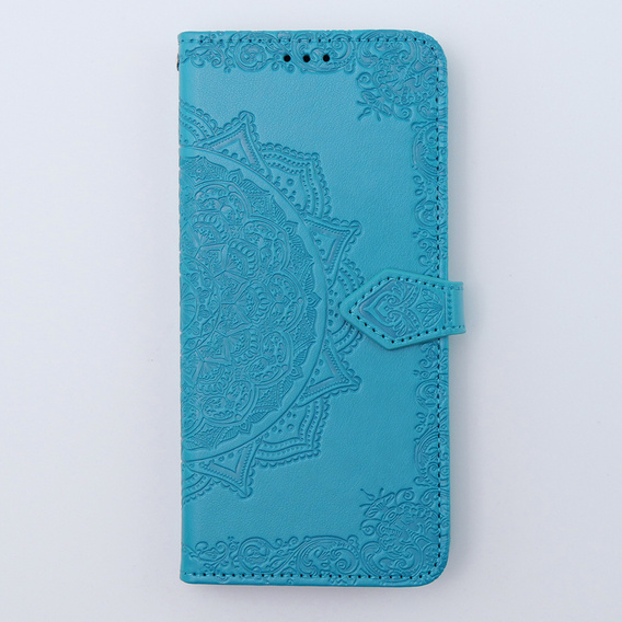 Flip case for Motorola Moto G54 5G, Mandala, blue