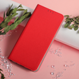 Case for Oppo Reno 11F 5G Smart Magnet, red + 9H glass