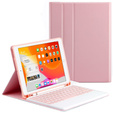Case + keyboard iPad Pro 11 2021 / 2018, iPad Air 10.9 4 2020 / 5 2022, Pen Slot, pink rose gold