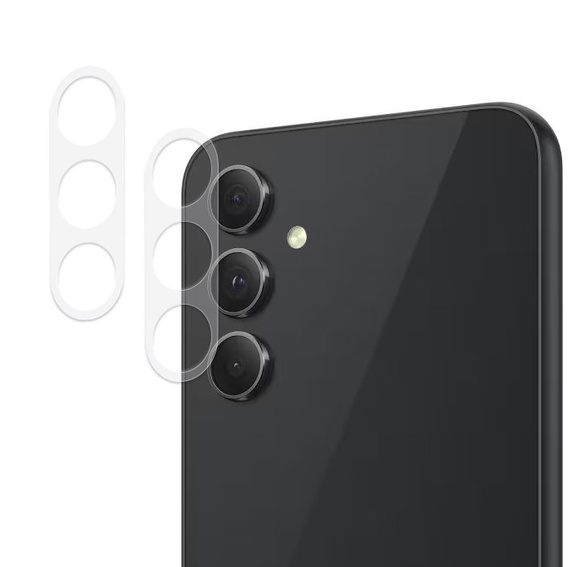 2x ERBORD tempered glass for camera to Samsung Galaxy A54 5G, transparent