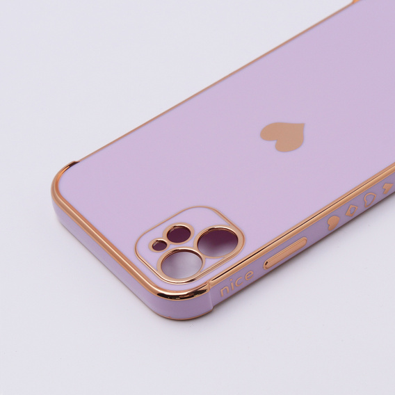 Case for Apple iPhone 11, Electro heart, purple