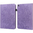 Flap case for Samsung Galaxy Tab A8 10.5 SM-X200 SM-X205, flower, purple