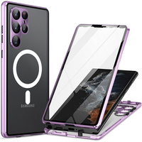 Magnetic Dual Glass MagSafe case for Samsung Galaxy S24 Ultra, purple