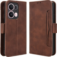 Flip case for Oppo Reno 13 Pro, Card Slot, brown