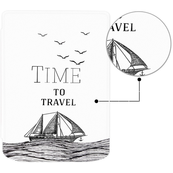 Case for PocketBook Verse / Verse Pro, Smartcase, Time to travel
