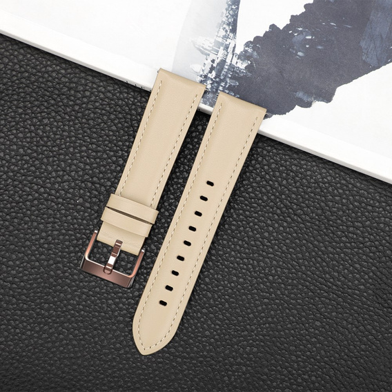 Leather Belt for Samsung Galaxy Watch 42mm - Apricot