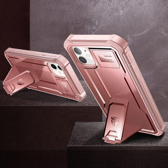 Armored case for iPhone 11, Dexnor Full Body, pink rose gold