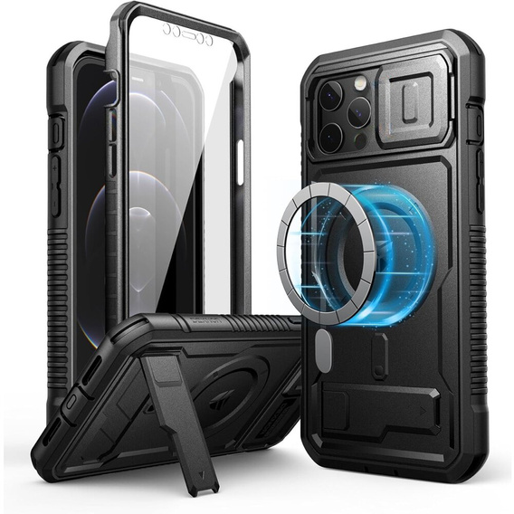 Armored case for iPhone 12 Pro Max, Dexnor CamProtect MagSafe, black