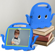 Children's case for Samsung Galaxy Tab A8 10.5, with handle, octopus, blue
