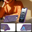 Case for iPhone 16E, Kickstand Matt Case, for MagSafe, purple