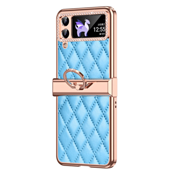 Case for Samsung Galaxy Z Flip 4 5G, Rhombus Grid