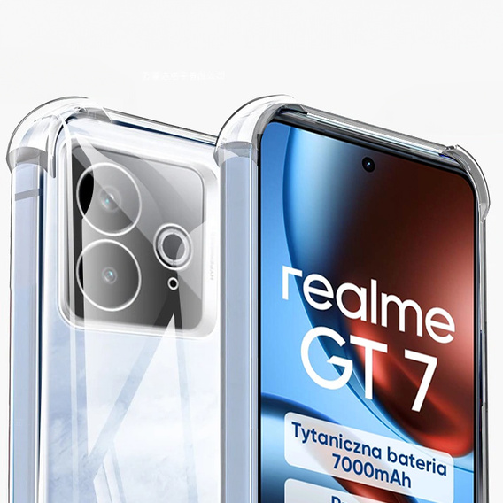 Case for Realme GT 7 / 7T, Dropproof, transparent