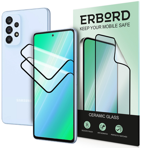 2x Ceramic ERBORD Hybrid Glass for Samsung Galaxy A72 4G/5G