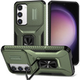 Case for Samsung Galaxy S23, Slide Lens Lid, Green