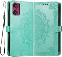 Flip case for Motorola Edge 50 Fusion 5G, Mandala, green