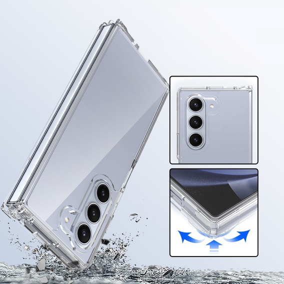 Case for Samsung Galaxy Z Fold6 5G, Fusion Hybrid, transparent