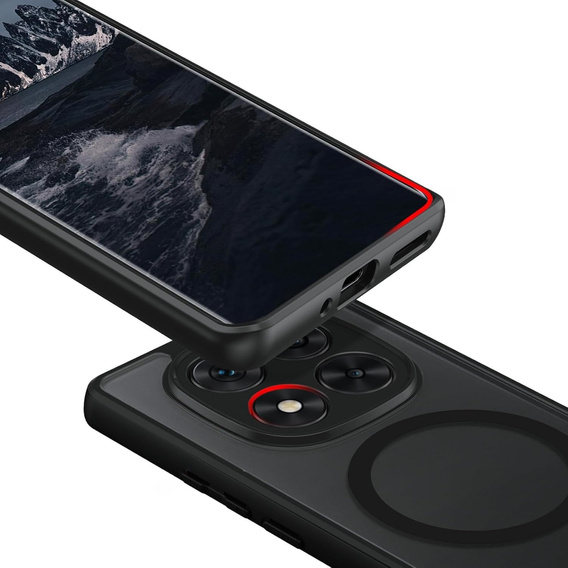 Case for Xiaomi Redmi Note 14 Pro 5G / Xiaomi Poco X7 5G, for MagSafe, ERBORD Matt Case, black