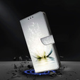 Flip case for Xiaomi Redmi Note 12 4G, Wallet, Lotos Flower, grey