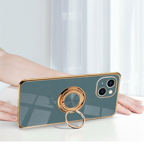 Case for iPhone 14 Plus, Electro Ring, grey