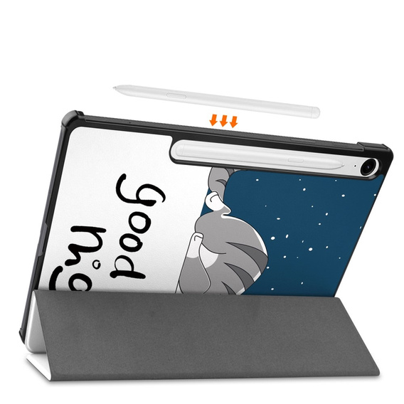 Case for Samsung Galaxy Tab S10 Lite / S10 FE / S9 FE, with flap, sleeping cat