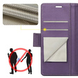 Case for Realme 12 Pro 5G / 12 Pro+ 5G, ERBORD Glossy Litchi, wallet with flap, purple
