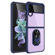 Case for Samsung Galaxy Z Flip4 5G, Clear Ring, blue