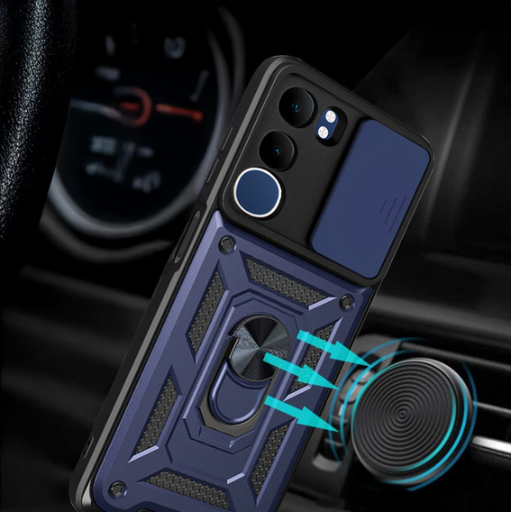 Case for Vivo Y19s, CamShield Slide, blue