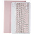 Case + keyboard Lenovo Tab M10 Plus Gen 3 TB-125F TB-128F, pink rose gold
